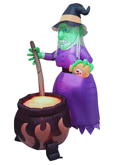 Enhance your Halloween curb appeal with witch inflatable outdoor decorations